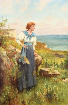 Summertime Alfred Glendening JR woman Oil Paintings